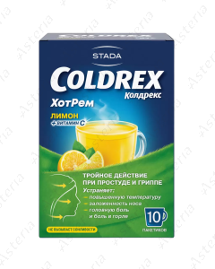 Coldrex Hot Rem Pack Lemon Honey & Vit C N10