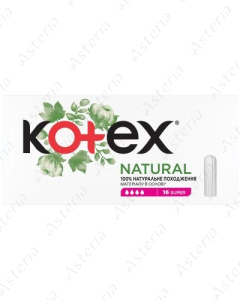 Kotex Natural Hygienic Tampon Super N16