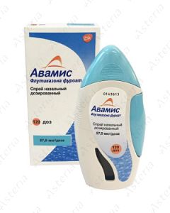 Avamis nasal spray 27.5 mcg/dosage 120dosage