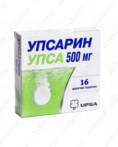 Upsarin Upsa effervescent tablets 500mg N16
