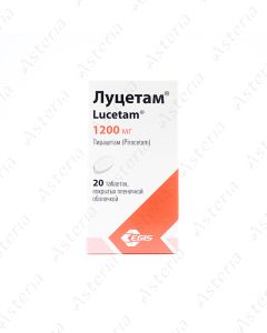 Lucetam coated tablets 1200mg N20