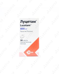 Lucetam coated tablets 800mg N30