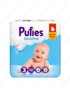 Baby diapers puffies N3 6-10kg N100