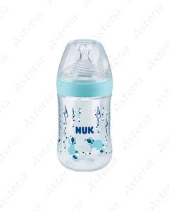 Nuk feeding bottle Nature Sense blue silicone M 260ml