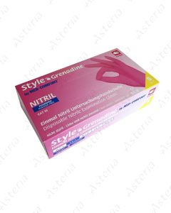Glove S nonsterile nitrile purple without talc N100 01182