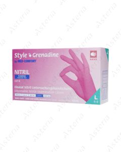 Glove L nonsterile nitrile purple without talc N100 01182