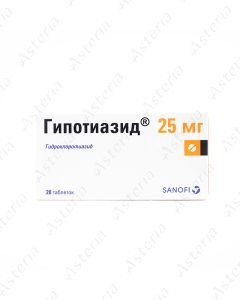 Hypothiazid tablets 25mg N20