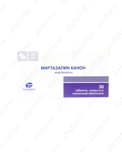 Mirtazapine Canon tablets 30mg N30