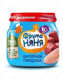 Fruto nianya mashed beef poultry 80g