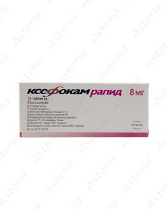 Xefocam rapid coated tablets 8mg N12