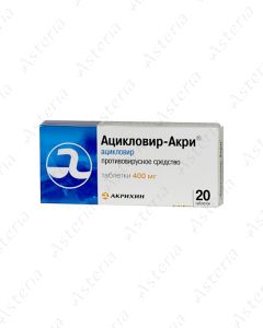 Aciclovir-Acri tablets 400mg N20