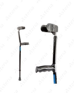 Barry Crutches with elbow support U matrix black