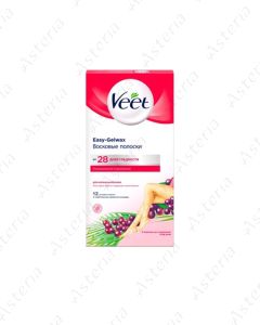 Veet Beeswax Strips for Normal Skin with Shea Butter and Berry N12