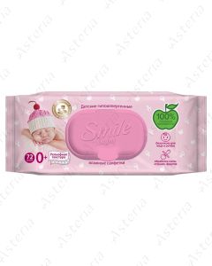 Smile wet wipe with pink valve N72