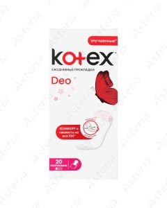 Kotex Anti-odor Slim daily pads N20