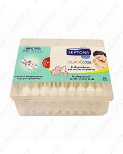 Septona Calm N Care Cotton buds for children with stopper N50 