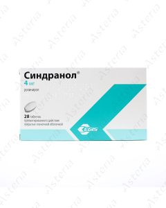 Sindranol coated tablets 4mg N28