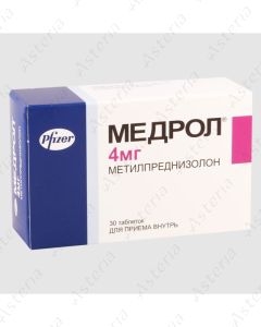 Medrol tablets 4mg N30
