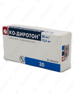Co Dirotone tablets 20 mg/12.5mg N30