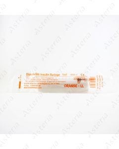 Injector insulin Orange 100U 1 ml 26G N1