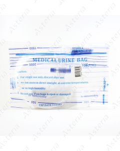 Urine collection bag with T-valve 2l