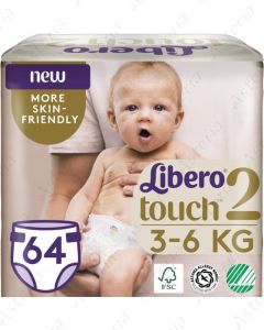 Libero Touch baby diaper N2 3-6kg N64
