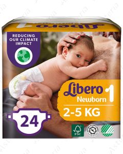 Libero Newborn baby diaper N1 2-5kg N24