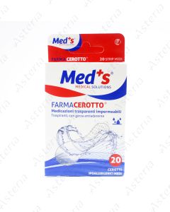 Meds plaster N20 19 x 72 mm with non-stick cushion , transparent, waterproof, breathable 3874
