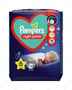 Pampers night pants diaper for children N6 15+kg N19