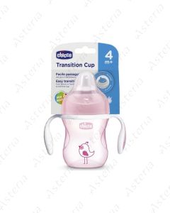 Chicco cup Transition 4M+ pink 200ml