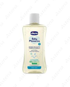 Chicco Baby Moments bath gel and shampoo 0M+ 200 ml