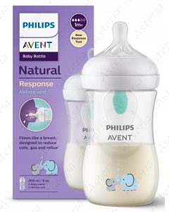Avent Natural feeding bottle 1M+ 3 drops white 260ml 673/81