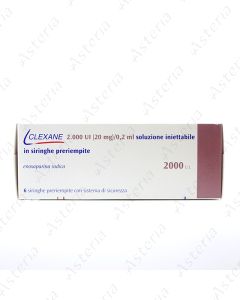 Clexane 20mg 0,2ml injections for infusion N1