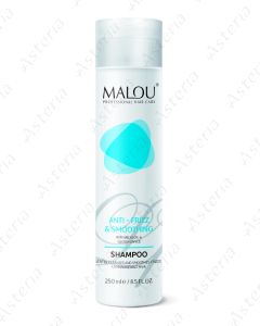 MALOU shampoo anti-frizz & smoothening with inch oil & glossy loance 250ml