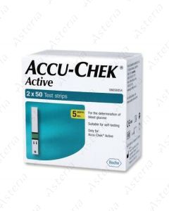 Accu Chek Aktive թեստ երիզներ N2x50